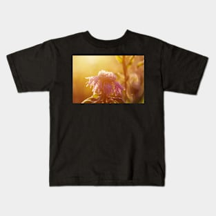 Winter meadow at sunrise Kids T-Shirt